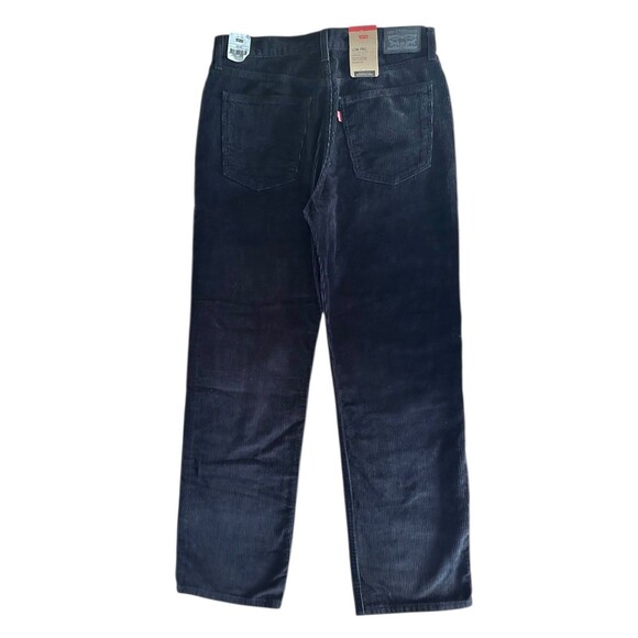 Levi's Women's LOW PRO Mid Rise Straight Leg Corduroy Pants Size 29x30 Black - Picture 2 of 9